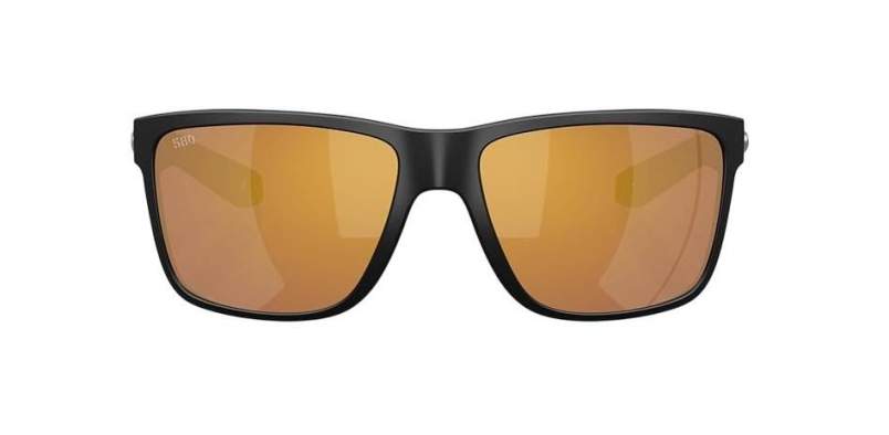 Costa Broadbill II Gold Mirror 580G, Matte Black