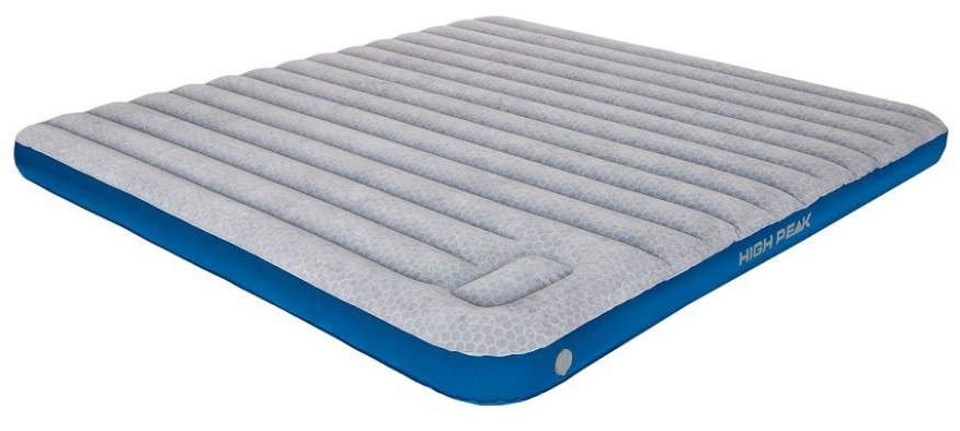 Матраc надувной High Peak AIR BED CROSS BEAM KING XL, серо-голубой (размер 210x185x20см)