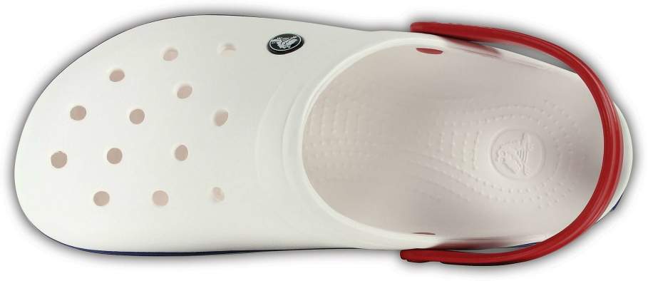 CROCS Crocband White-Blue Jean