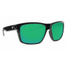 Costa Slack Tide, Green Mirror 580P, Shiny Black Frame