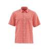 Рубашка Simms Morada SS Shirt, Dark Coral Plaid