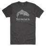 Simms Wood Trout Fill T-Shirt, Charcoal Heather