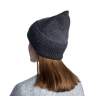 Buff Knitted Hat, Marin Graphite