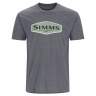 Simms Logo Frame T-Shirt, Titanium Heather