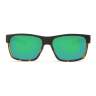 Costa Half Moon Green Mirror 580G, Matte Black Shiny Tortoise