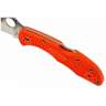 Spyderco Delica 4 Lightweight Flat Ground Orange, клинок P 7,4 см