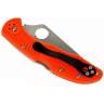 Spyderco Delica 4 Lightweight Flat Ground Orange, клинок P 7,4 см